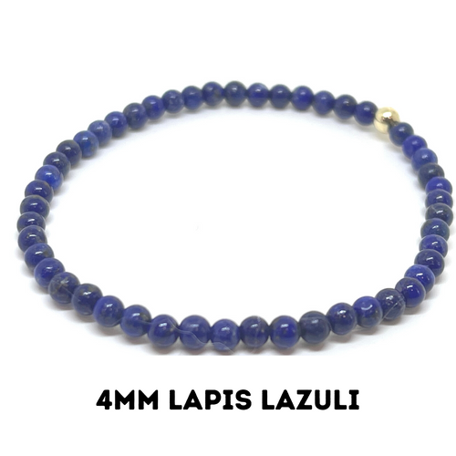 4MM Lapis Lazuli Bracelet